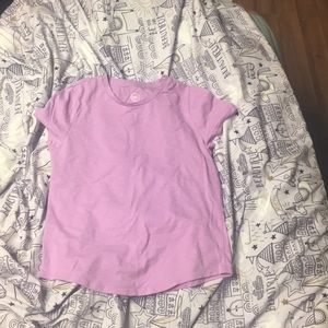 Purple short sleeve shirt
